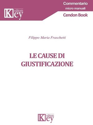 cover image of Le cause di giustificazione